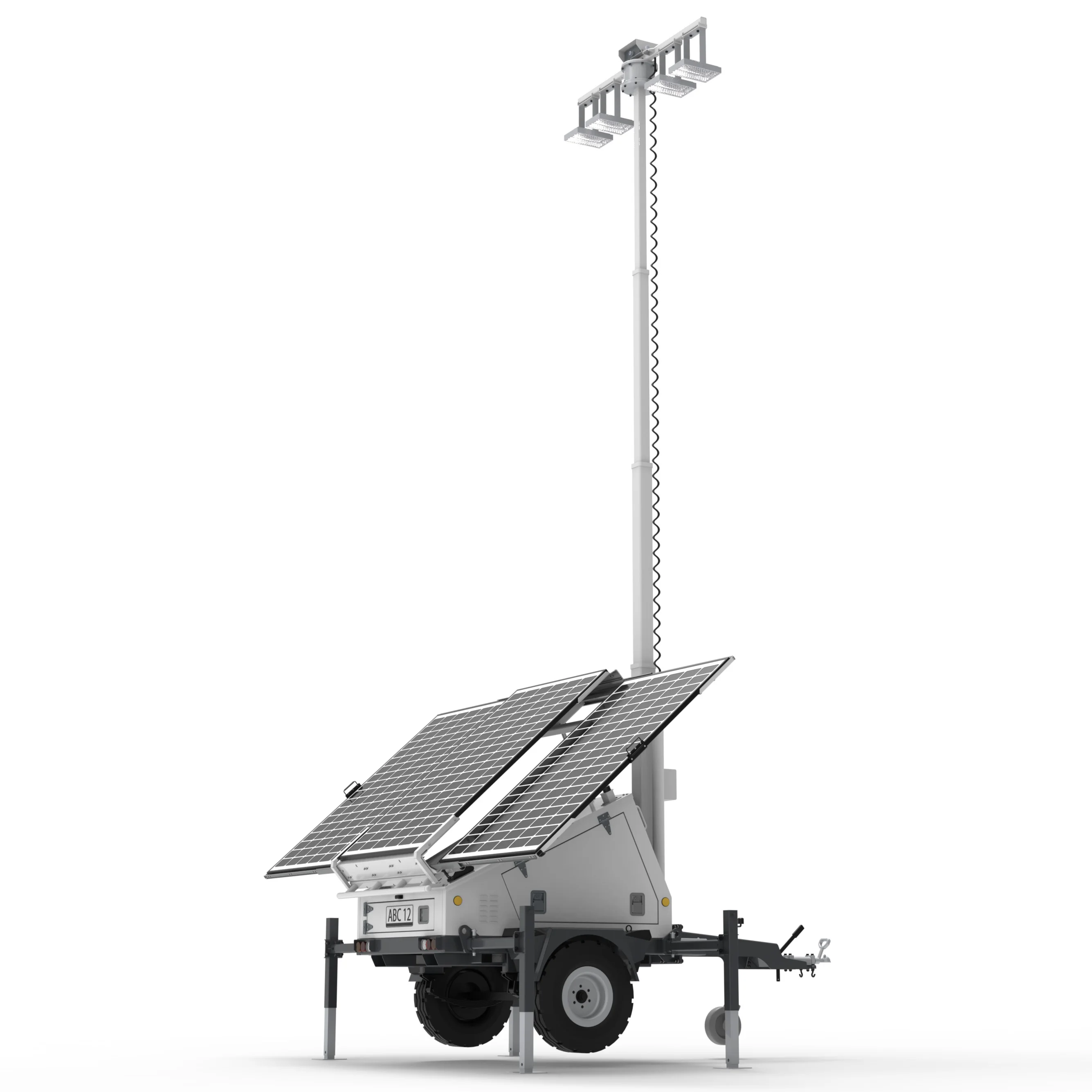 Trailer Solar Charger Trailer Autonomous  Trailer Solar-Powered Security