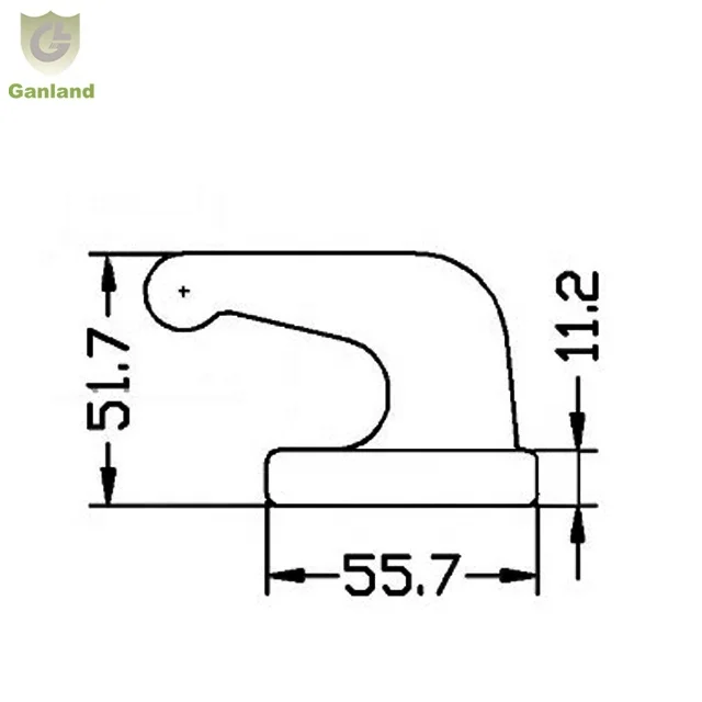 GL-16317 сварного шва на Heavy Duty крюк для грузовой прицеп грузовика