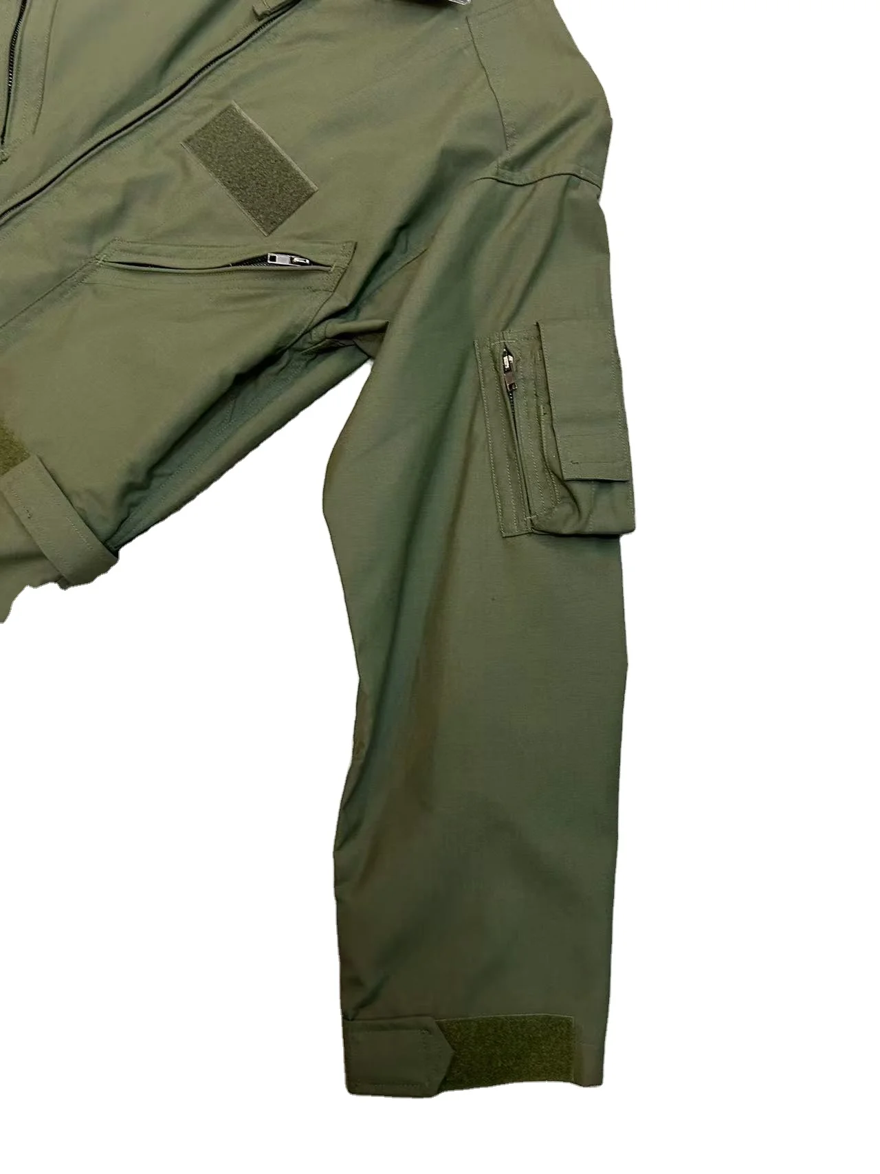 Olive green Anti fire flame resistant nomex aramid flight coverall flying pilot flight suit uniform Flame Retardant Clothing