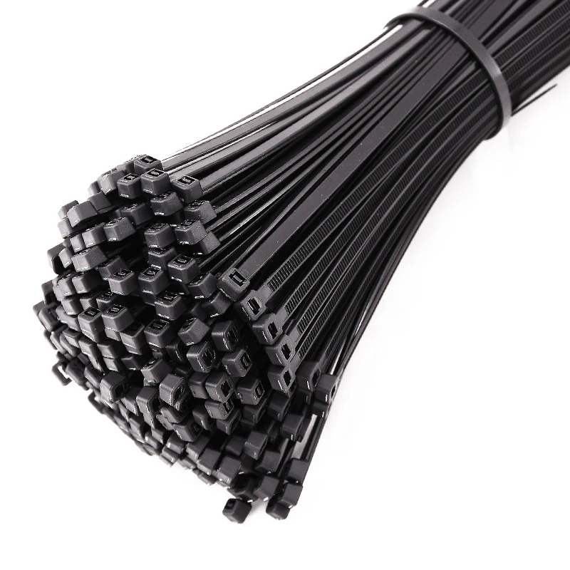 Nylon 66 PA 66 Material Cable Tie Plastic Cable Clamp Strap Wraps 7.6*600 MM Zip Ties