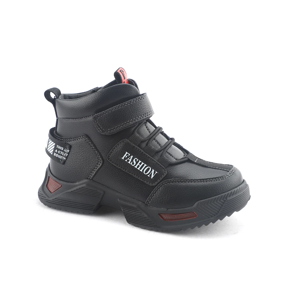 
High neck winter cheap 2021 kids hand made boys sneakers in china 