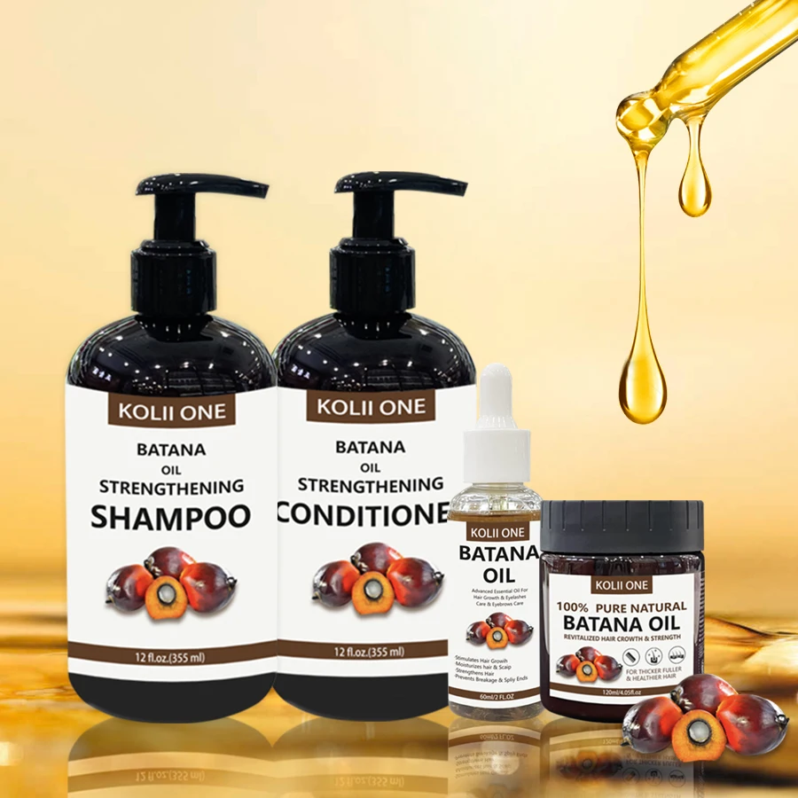 Private Label Pure organic 100% Batana oil for hair growth Shampoo and hair care essence oil rapid hair growth Batana butter