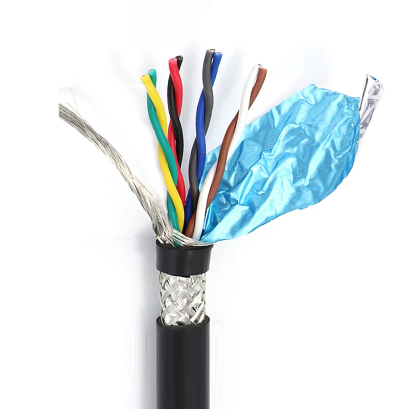 Customized UL2854 Automotive Extension Cable 4 Core 6 Core 8 Core Twisted Pair Cable Shielded Flexible Control Cable
