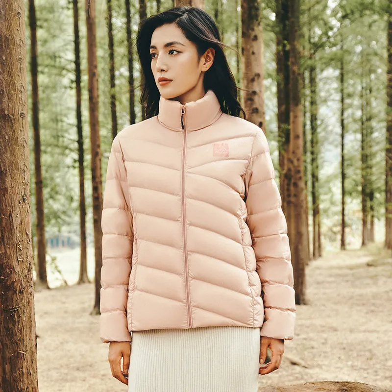 PELLIOT winter thin ultra light warm plus size stand collar 700 fill power stand collar 90 white duck down jacket