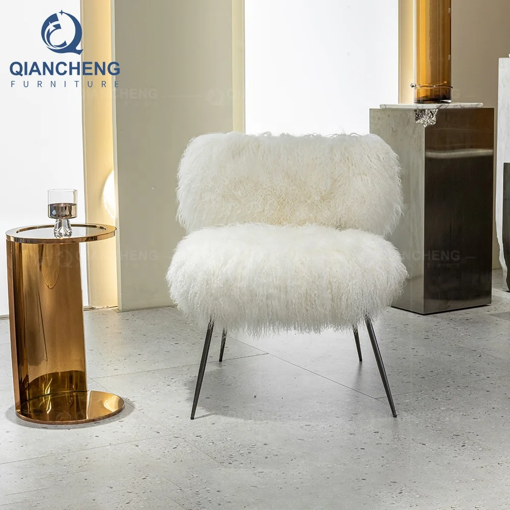 Wholesale home furniture indoor scandinavian white feather comfortable lounge living room accent chairs