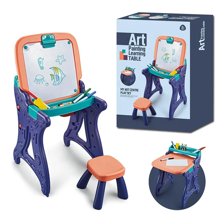 
Art Painting Writing Toys Kids Drawing Table 2 In 1 Learning Magnetic Sketching Board 