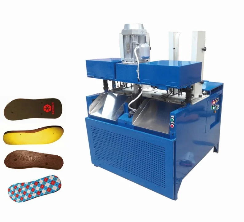 Automatic EVA PE PVC Plastic Beach Slipper Flip Flop Sandals Sole Hole Drilling Shoes Maker Machine