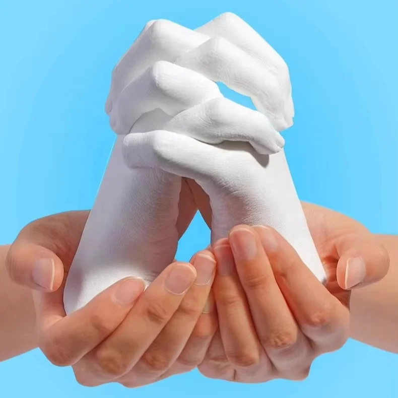 Popular DIY Gypsum Toys Clone Finger Hand Model Casting Kit Cloning Powder Material