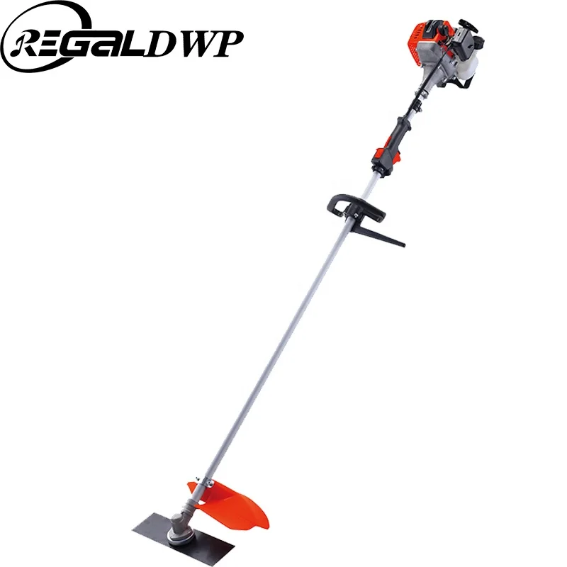Gas Powered, 3 in 1 String Trimmer/Edger 18' with 10' Brush Cutter,Rubber Handle & Shoulder Strap Included