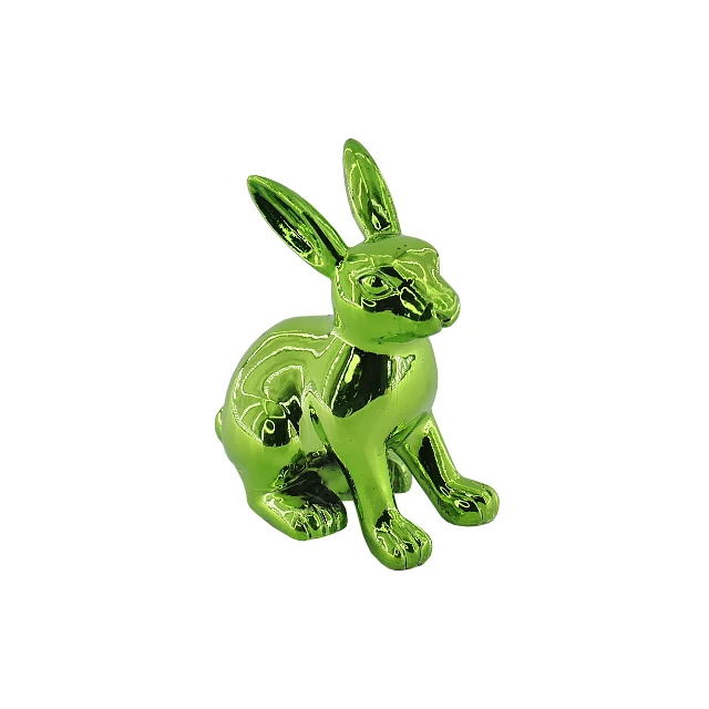 Wholesale Spring Easter Party Crafts Eco-Friendly Plastic Rabbit Table Decorations Modern Bunny Ornament Sculpture