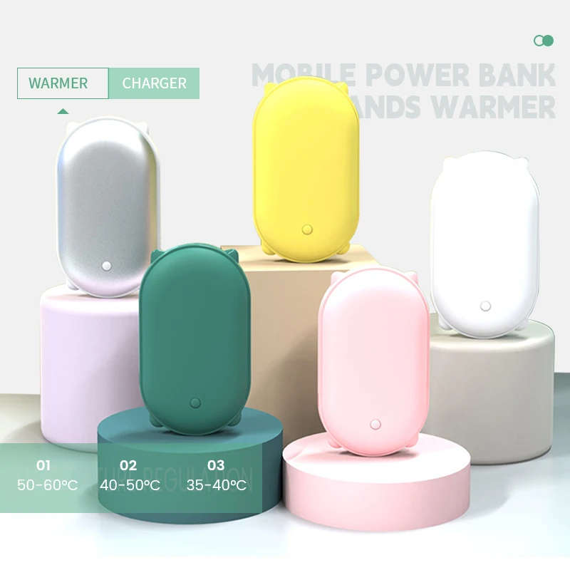 Высокое качество алюминиевого сплава материал заряжаемая ручная грелка Power Bank 10000Mah перезаряжаемые Power Bank для ног и грелка для рук