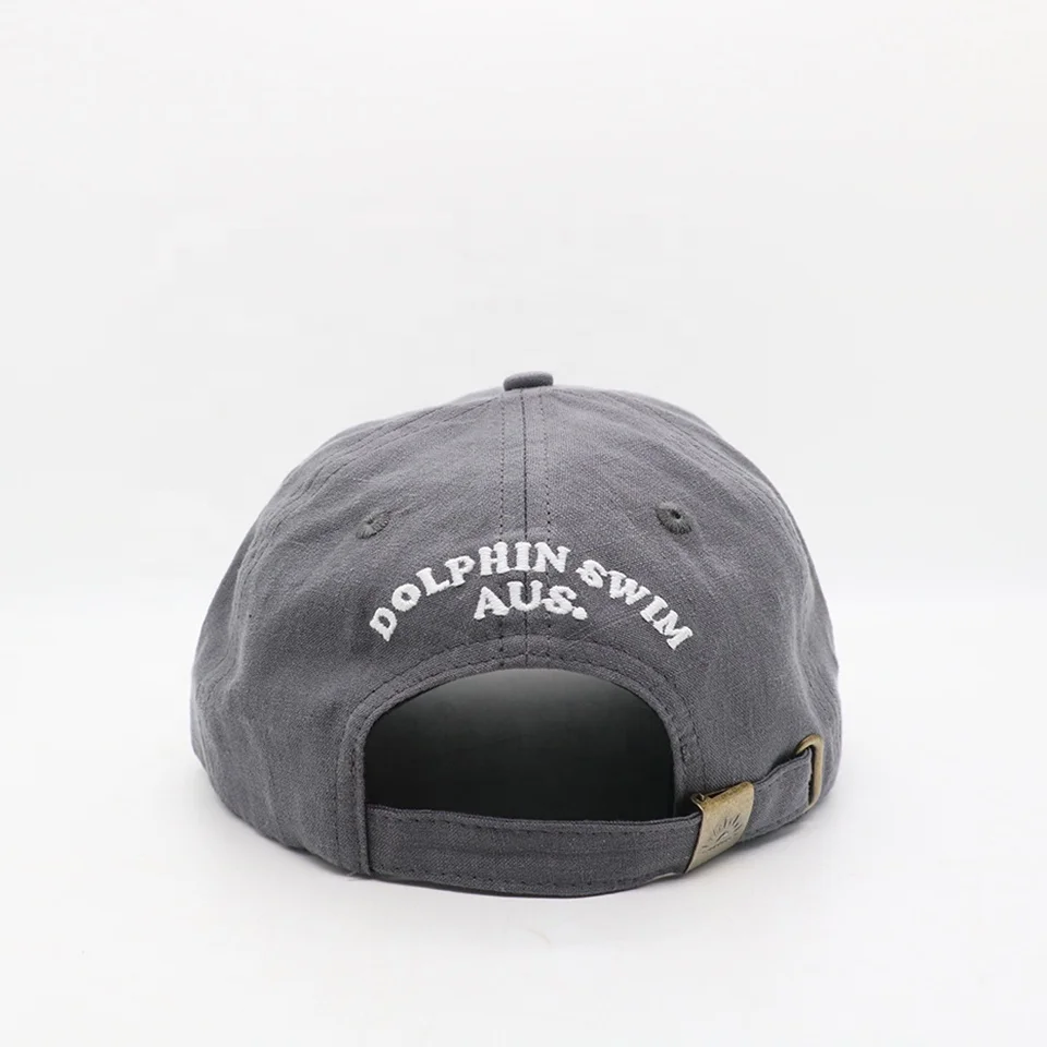 Sustainable Eco Friendly Hemp 6 Panel Embroidered Unstructured Pre-Curved Brim Low Profile Vintage Sports Baseball Caps Dad Hats