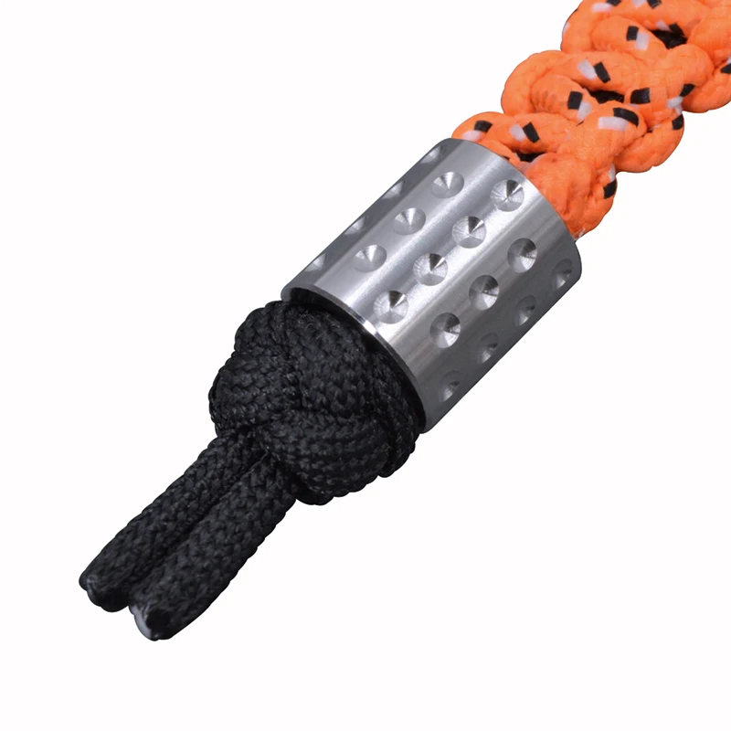 Titanium alloy EDC Rope Buckle Parachute Travel Accessory Bracelet Necklace Bead DIY Pendant Lanyard Bead Metal Knife Cord Beads