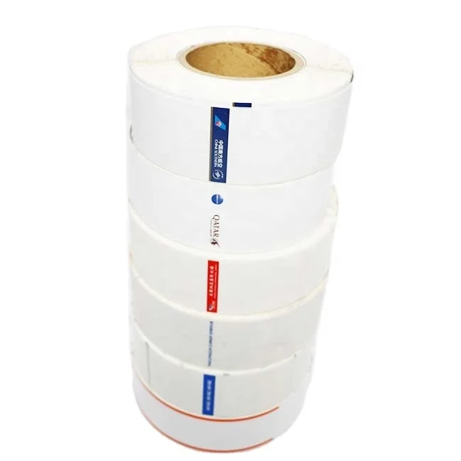 Self Adhesive Label Airline Rfid Baggage RFID UHF Label Sticker thermal paper baggage tag.