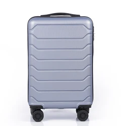 new silver luggages business fashion abs trolley luggage set