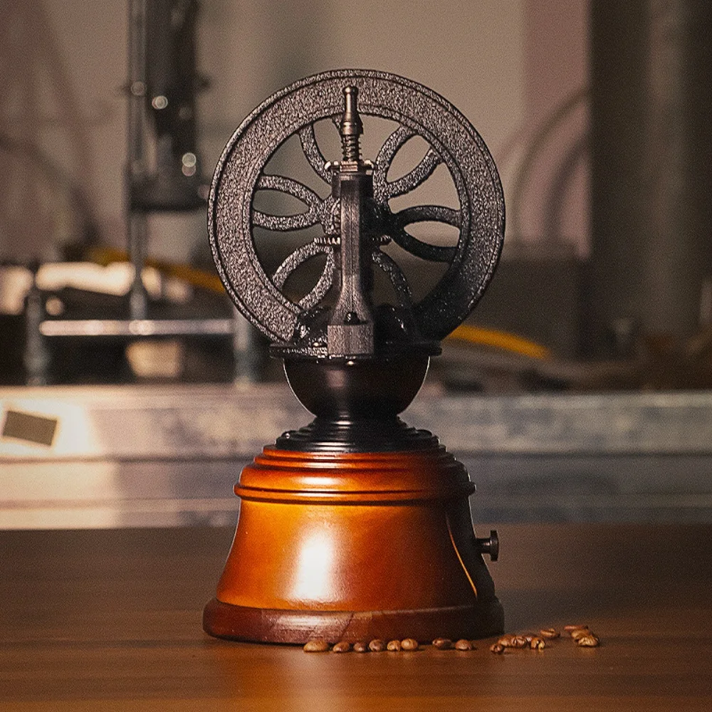 Hot Sale Retro Mill Manual Hand Crank Wooden Handle Classic Vintage Style Mill Coffee Grinder Machine