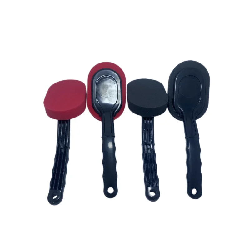 Car tire polishing brush multi-function interior brush waxing wheel hub cleaning sponge brush car beauty tool