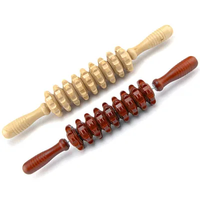 Wholesale high quality bamboo muscle massage roller stick wooden massage stick