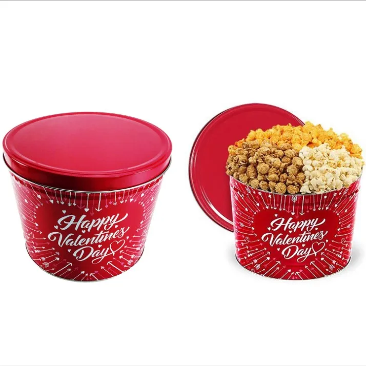 
Popcorn Tin Bucket Metal Ice Bucket With Handle Ice Beer Tin Bucket 