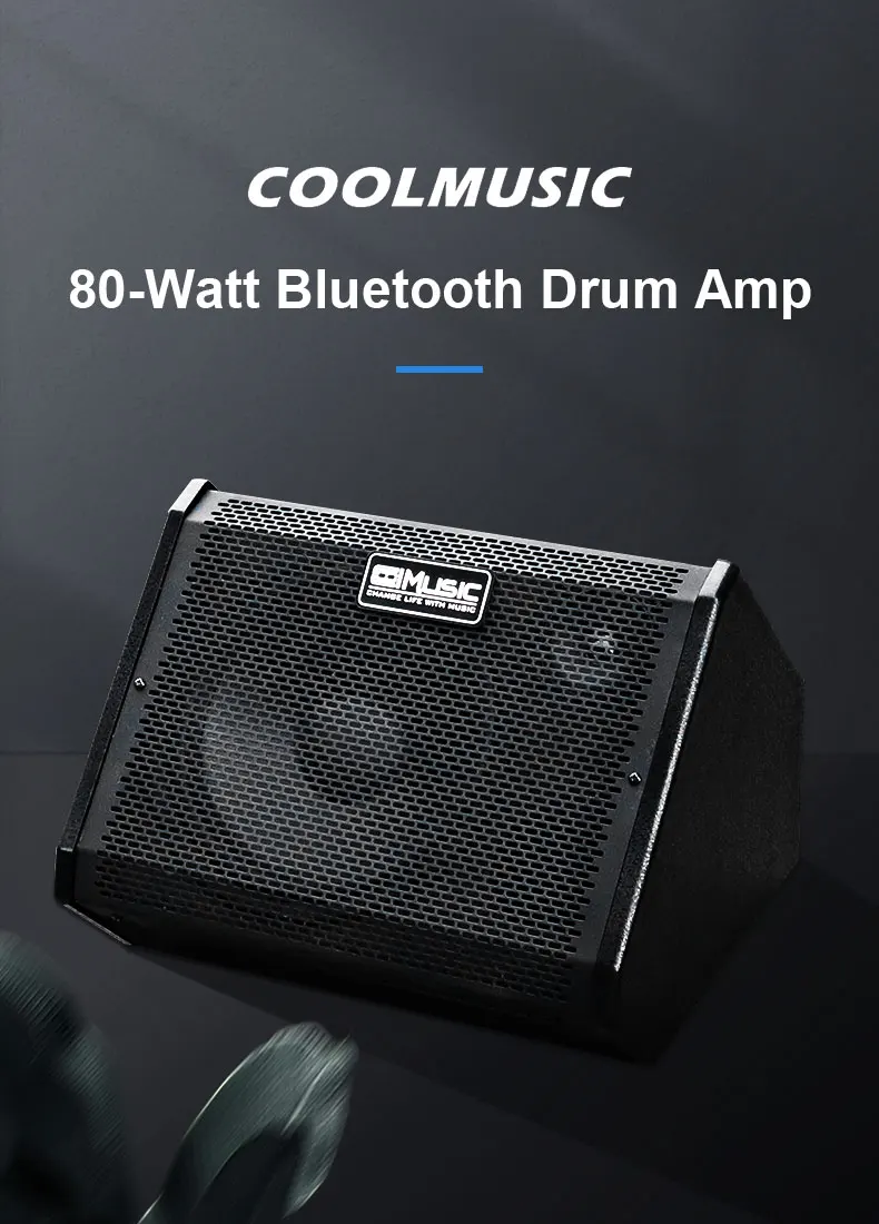 COOLMUSIC DM80 80 Watt Personal Monitor Amplifier Electric Drum Amplifiers