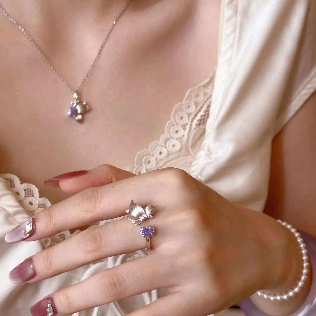 s925 Sterling silver plated 14K gold 100% love symbol necklace Pearl Pearl ins Light luxury high sense clavicle chain