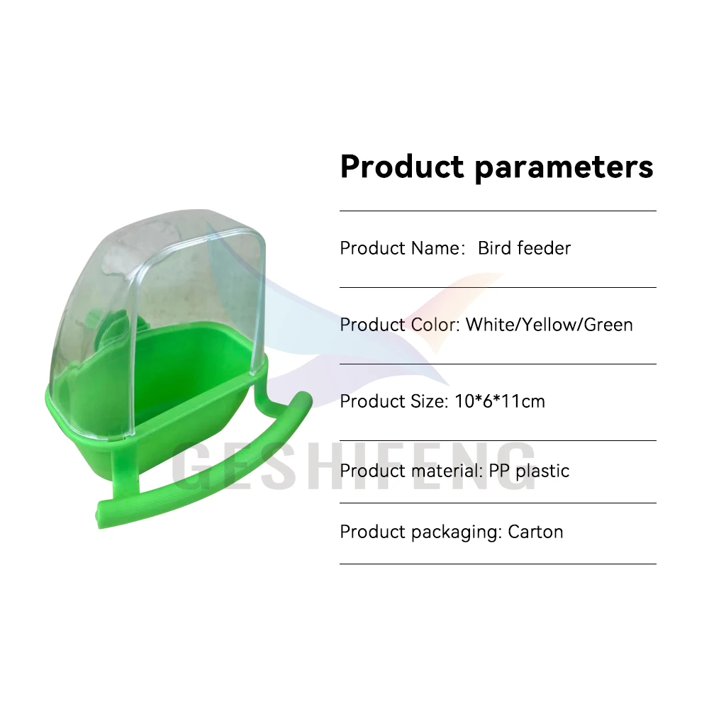 Automatic Hanging Bird Bowl Plastic Bird Bowls And Drinks Water Drinkers Water Bowl For Birds Cage