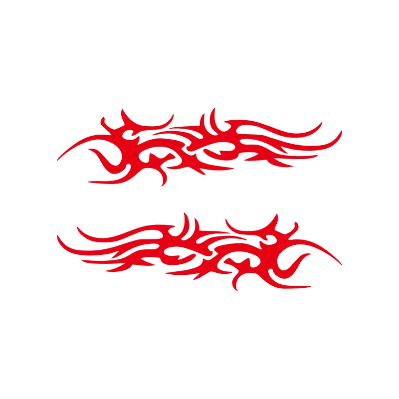 For Universal car DIY Flame Vinyl Decal Kit Waterproof Car and Motorcycle Gas Tank Stickers Universal Car Decals