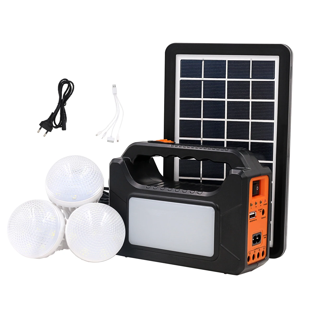 solar power lighting system home use generator with power bank and flashlight led light bulb torch solar power KIT