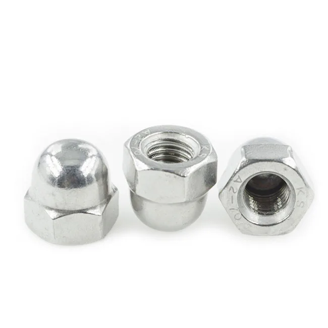 
Hot Sale Factory Price High Quality 304 Stainless Steel DIN1587 Round Head Acorn Nut Cap Nut M3-M30 