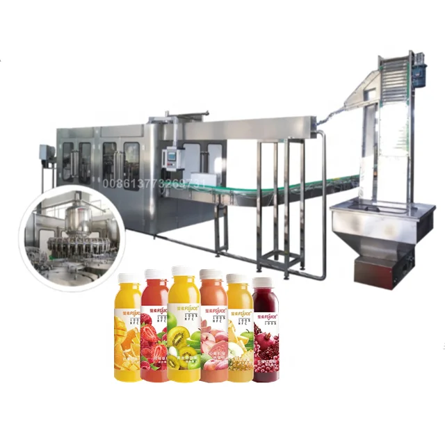 Integrated lemonade/orange fruit juice bottling plant/filling machine/production line