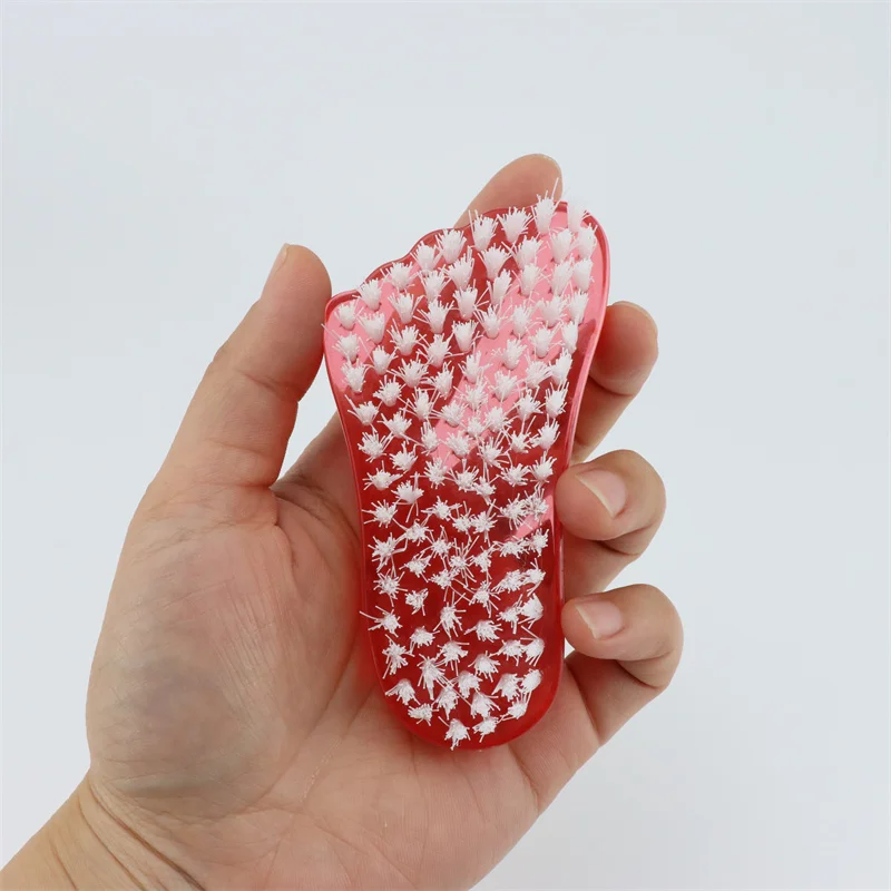Foot shape multi-functional kitchen clothes cleaning plastic dust nail  brush