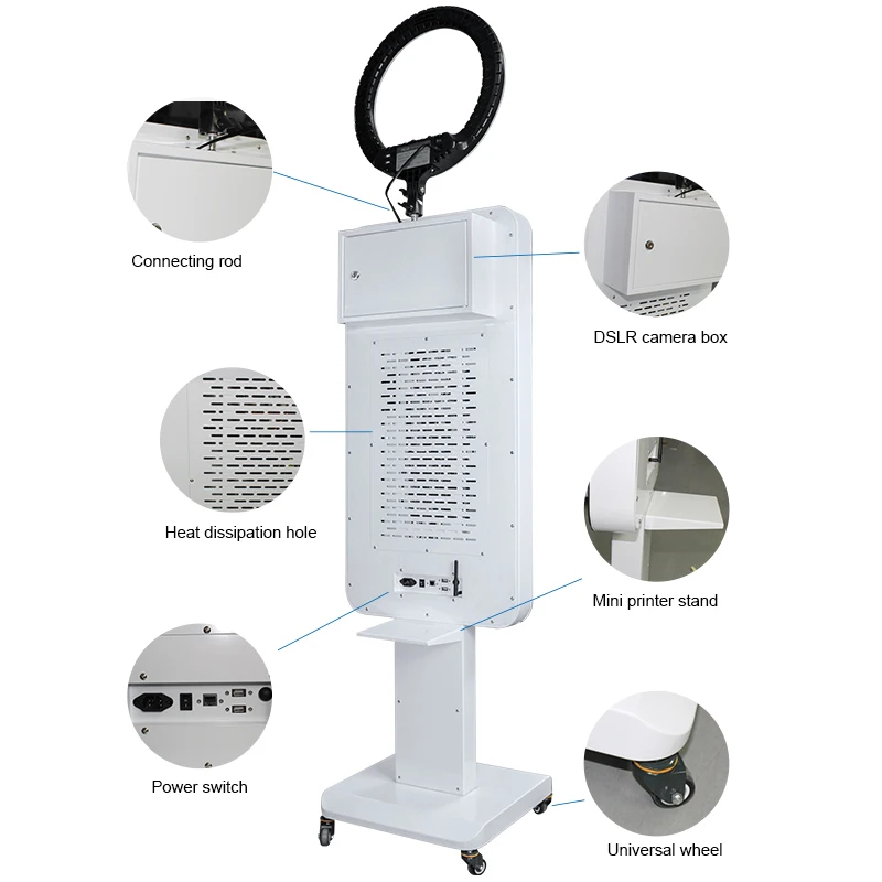 2025 Selfie Mirror Interactive Wedding Salsa Photobooth Machine Selfie Magic Mirror Photo Booth With Built-in Camera And Printer