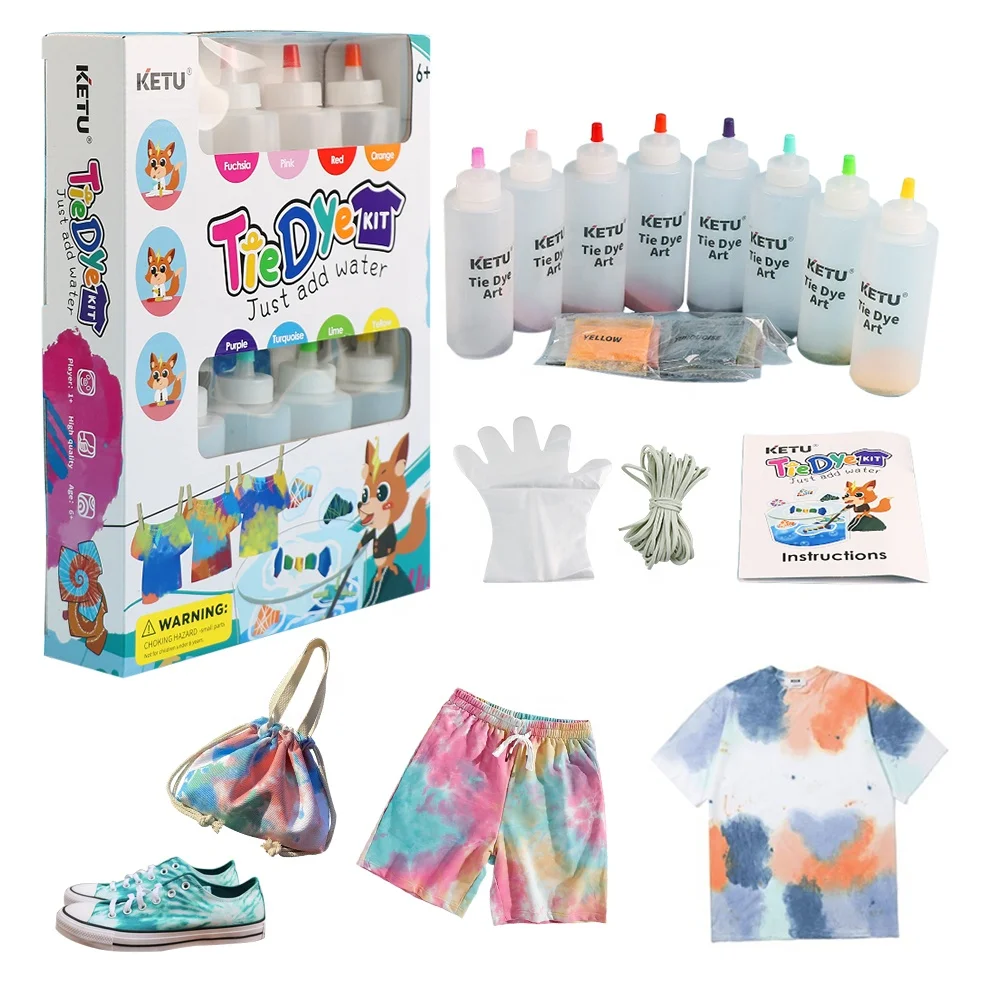 Набор DIY Tie dye для вечеринки доступен в индивидуальной