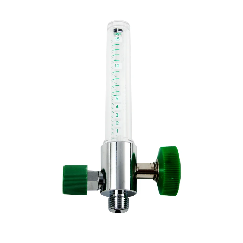 Medical Instrument Wall Type Oxygen Flowmeter With Chemetron /Ohmeda/ Barb Adapter