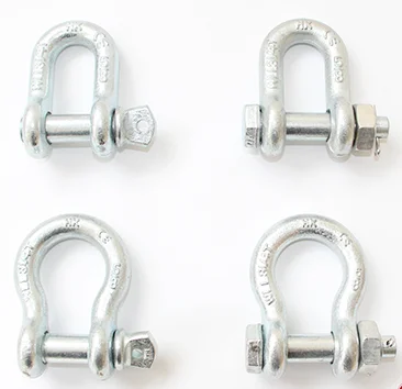High Quality Marine Hardware D Shackle HDG Anchor Shackles