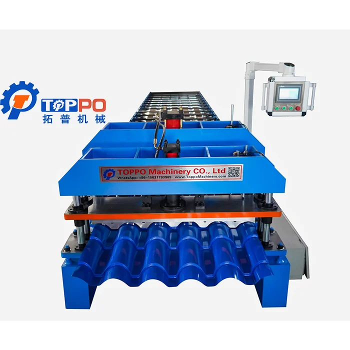 Zinc Aluminum Corrugated Metal Sheet Roof Forming Roll Forming Roofing Manufacturing Machine Building Materials Machinery