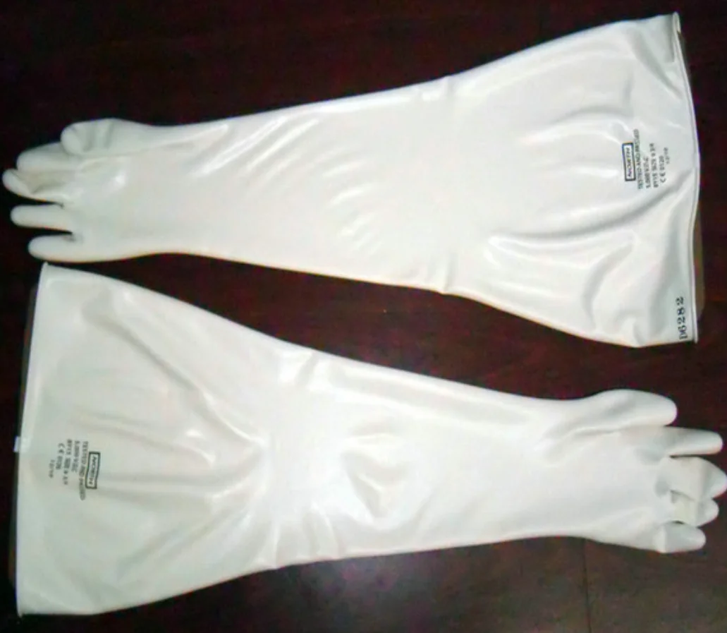Sterile Handling Isolation Gloves White Hypalon Safety Gloves for Durable Protection CSM glove