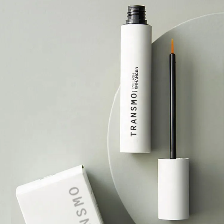 Custom logo eyeliner tube eyeliner bottle 7ml aluminum eyelash serum bottle for lash brow growth serum