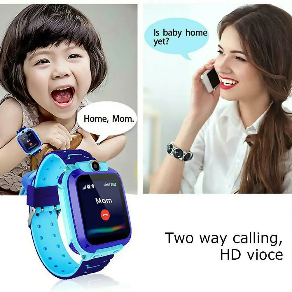 Q12 Kids Watch 1.44 inch 400mAh LBS Positioning IP67 Anti-lost Smart Watch Tracker SOS Call GSM SIM Xmas Gifts For Child Kids