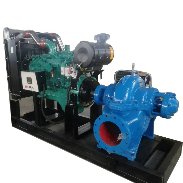 Factory direct sales flow 800m3/h head 50m large flow 220kw diesel water pump