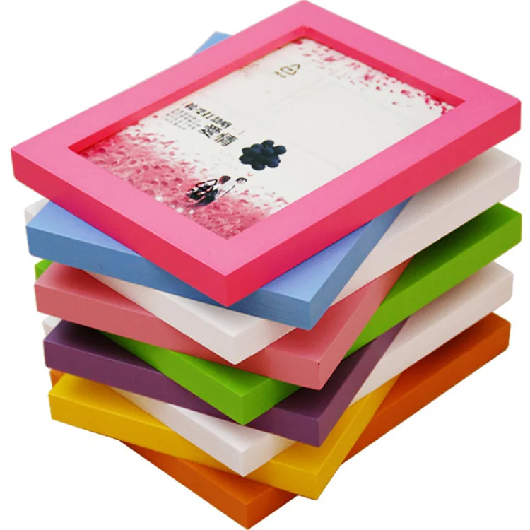 Hot Amazon Palm Wall Art Deco Mirror Hanging Home Decoration Wood Frame Art Photo Wall Certificate Photo Frame Children Photo Fr