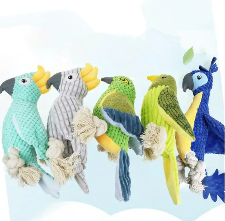 Новый укус-упорное животное плюшевая Вельветовая ананас зерна вокальный попугая для девочек форма собака игрушка