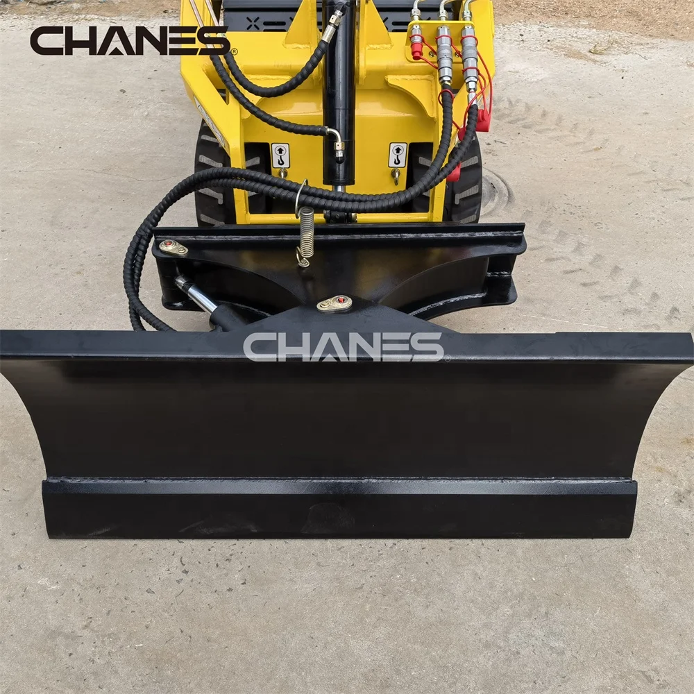 New  skid steer Dozer blade farm use mini skid steer loader with track  angle blade attachment on sale
