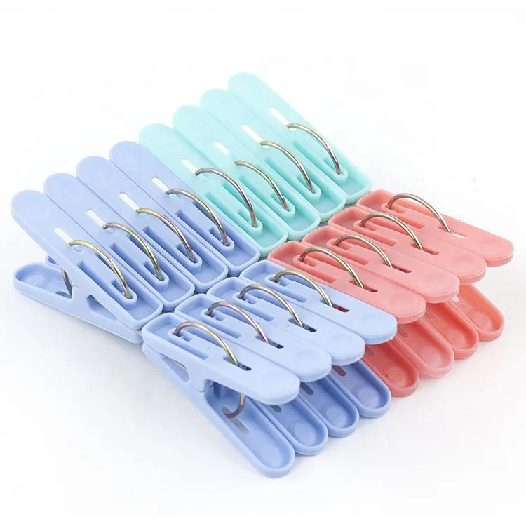 16pcs natural Laundry Accessories Clothespins cloth pegs plastic