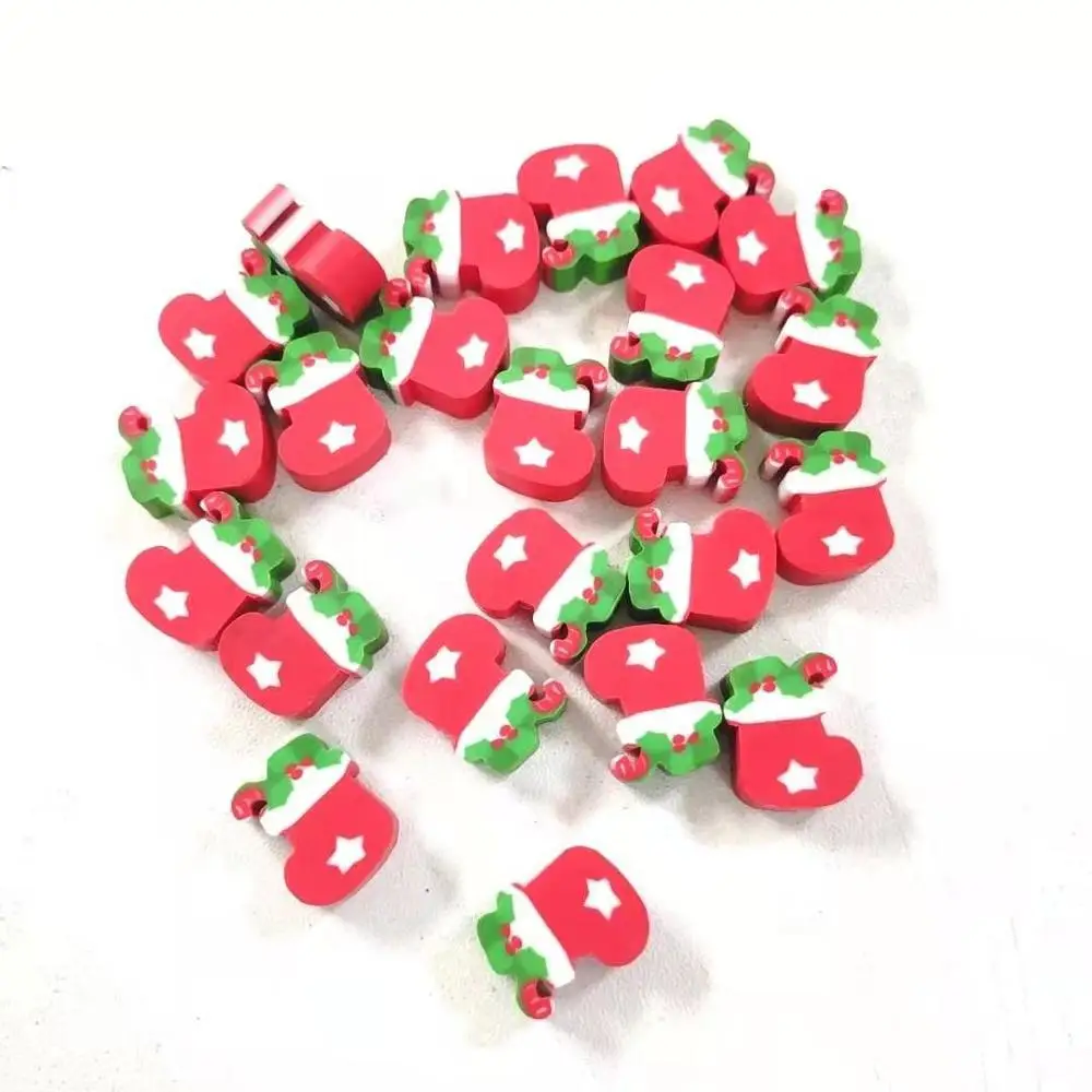 Creative and cute  2d mini Christmas gift set  TPR environmental eraser customization