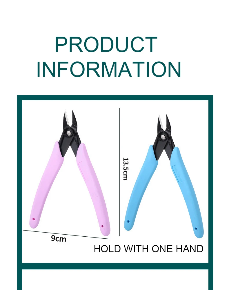 Large Sharp Professional Heavy-duty Cutter Unloading Manicure Kit Nipper Scissors Nail Clipper For Nail Rhinestones Removal