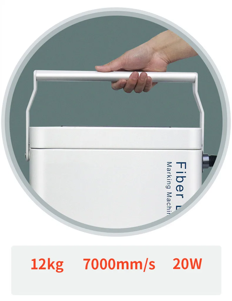 Easy To Move 20W 30W Portable Metal Engraver Mini Cutter Device Handheld Laser Printer