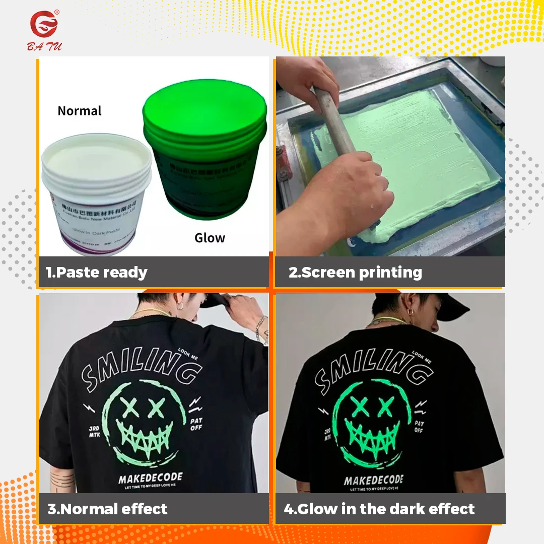 Wholesale ready ink glow in the dark ink water based printing ink