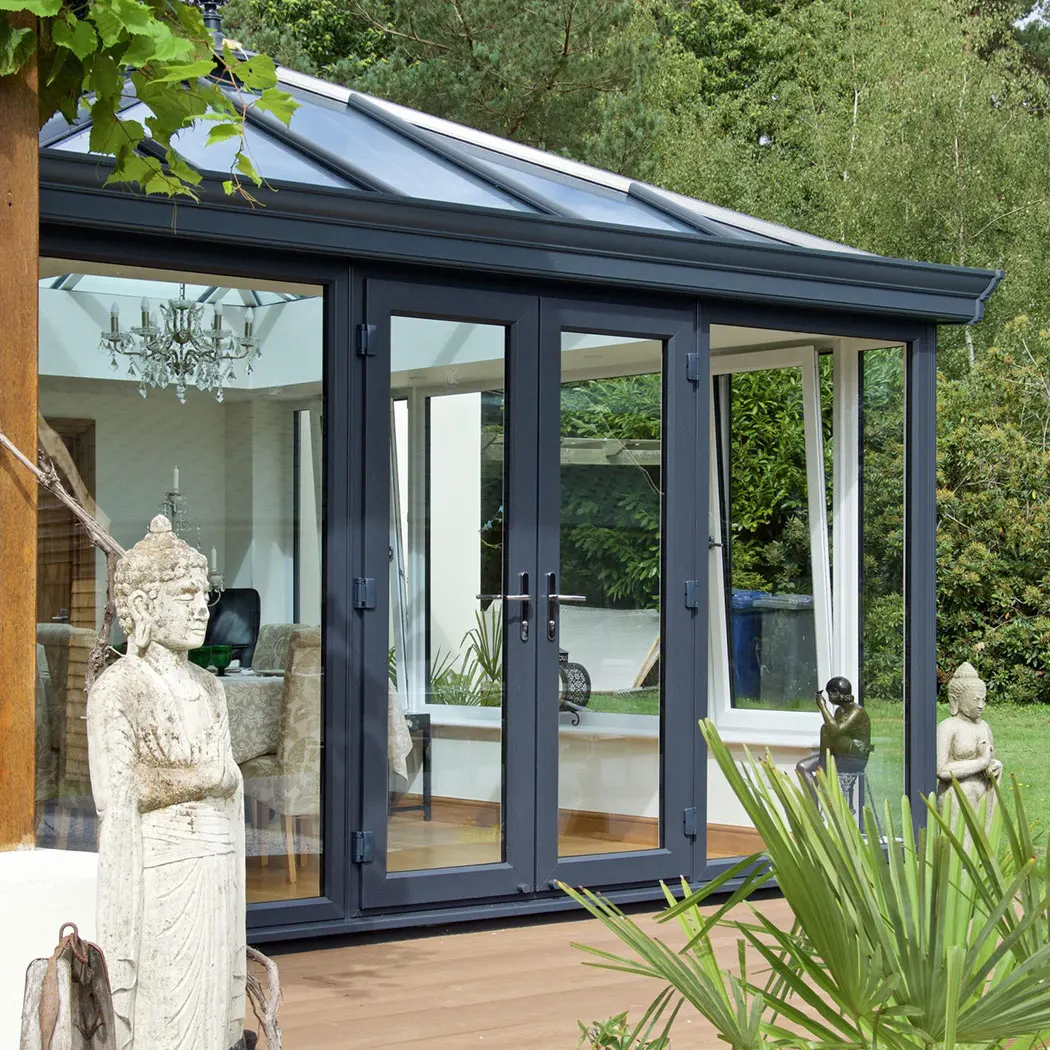 China factory customized sun room outdoor glass room for garden glass house