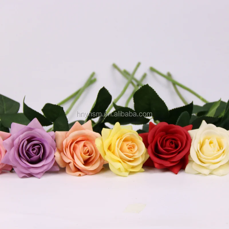 Wholesale valentines day preserved single roses real touch 15cm long stem preserved rose for Indoor Wedding Use